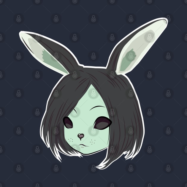 Rabbit anime girl by OldHauntedHead