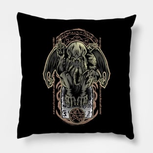 Cthulhu's Church Colored Pillow