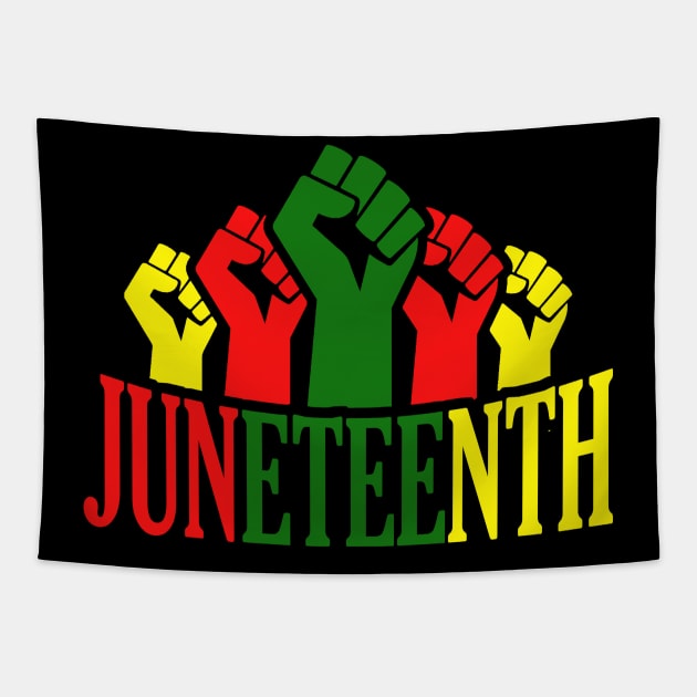 Juneteenth, Black History, Freedom, black power Tapestry by UrbanLifeApparel