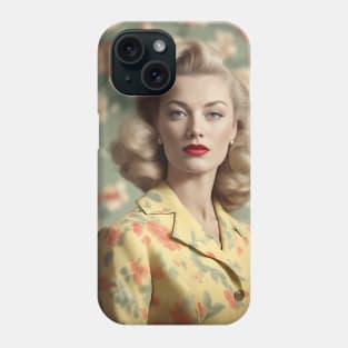 1950s Glam Woman Phone Case