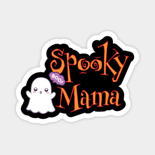 Spooky Mama Ghost Halloween Magnet