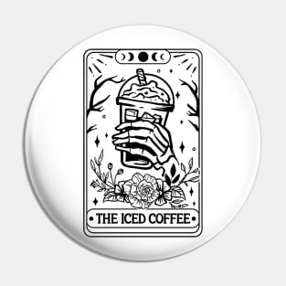 The Iced Coffee Tarot CardShirt, Skeleton Tarot Card Shirt, Tarot flower skull shirt, Flower Skull Shirt, Tarot Card Lover Shirt, Skeleton Pin