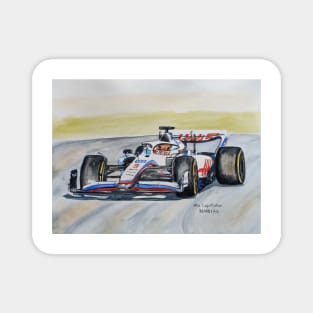 Formula 1 racing car illustration Magnet