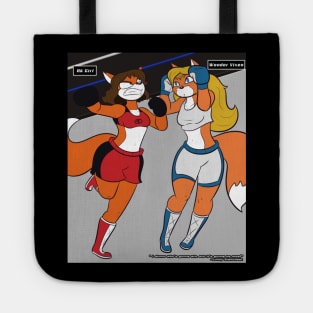 Foxy Boxing- AK Girl v Wondervixen (Art by HM Studios) Tote