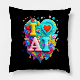 I Love AI Pillow