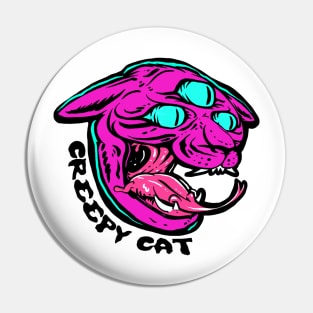 Creepy Cat Pin