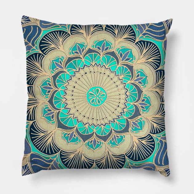 Midnight Bloom Pillow by micklyn