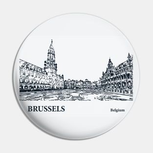 Brussels - Belgium Pin