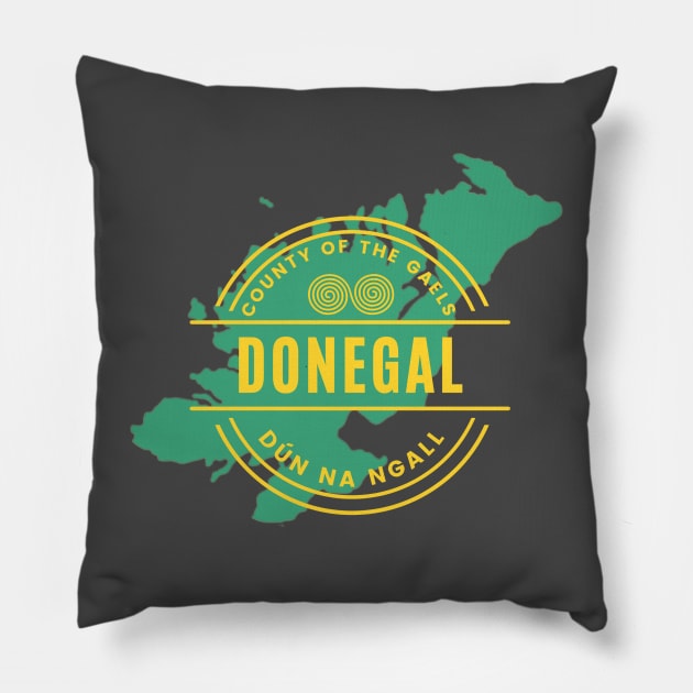 County Donegal Pillow by TrueCelt