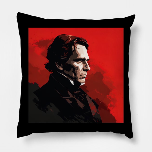 Franklin Pierce Pillow by ComicsFactory