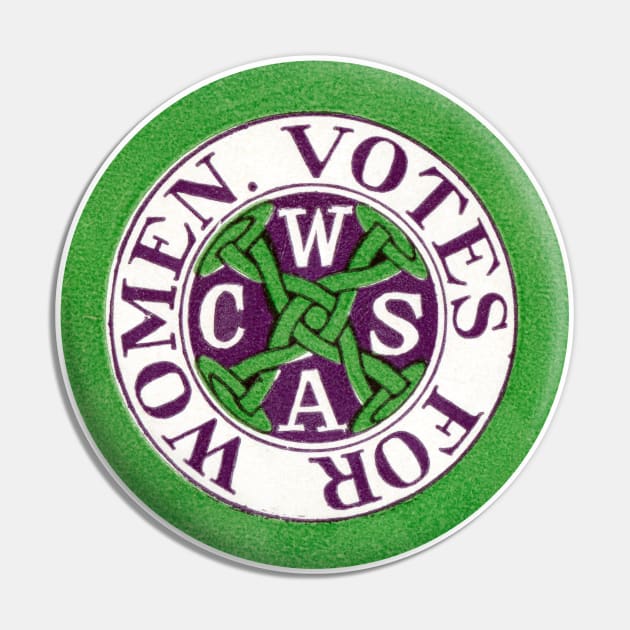 1910 Connecticut Woman's Suffrage Association Pin by historicimage