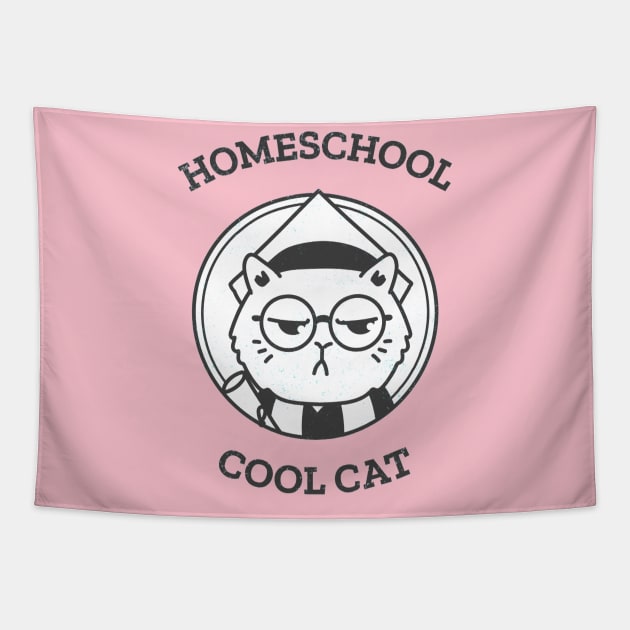 Homeschool Cool Cat Tapestry by BeeDesignzzz