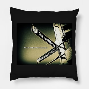 Manchester Boulevard & Grevillea Avenue2, Inglewood, California by Mistah Wilson Pillow