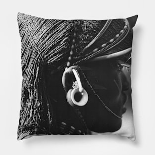 Vintage Photo of Maasai Warrior's Jewelry Pillow