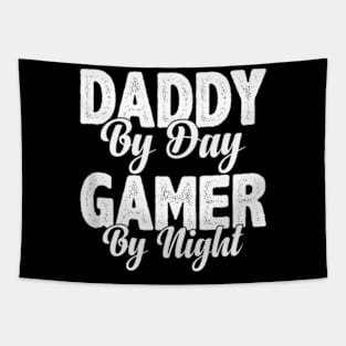 By Day Gamer By Night Video Game Gaming Gamer Dad Tapestry