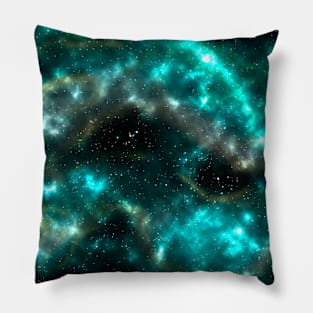 The turquoise space Pillow
