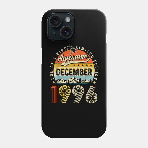 Awesome Since December 1996 Vintage 27th Birthday Phone Case by Marcelo Nimtz