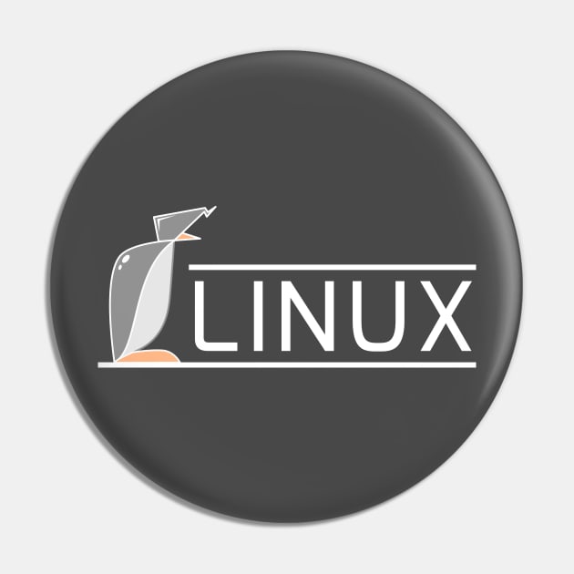 Linux Penguin Logo Pin by sketchtodigital