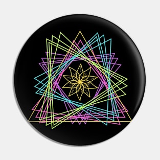 Chakras Abstraction Pin