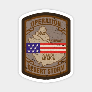 Desert Storm Vintage Badge Magnet