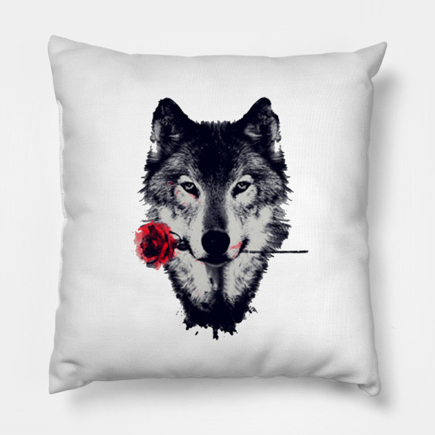 Wolf pillow cheap
