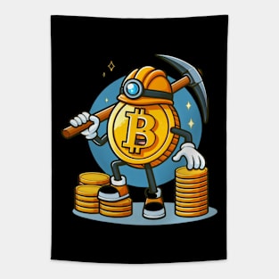 BITCOIN MINER MINING MY BITNESS Tapestry