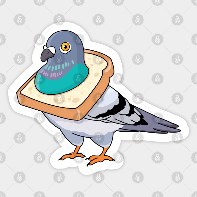 NYC Bread Pigeon - Pigeon - Sticker