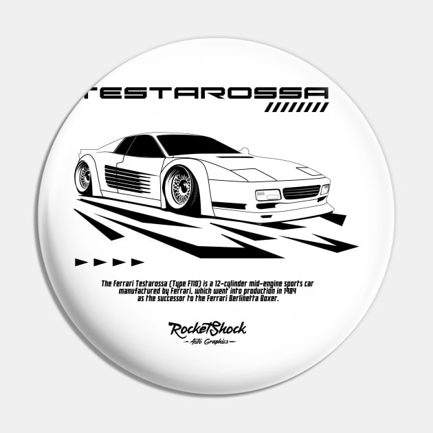 Testarossa Pin by ASAKDESIGNS