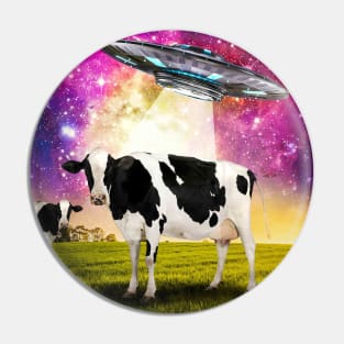 Cow UFO Abduction Pin