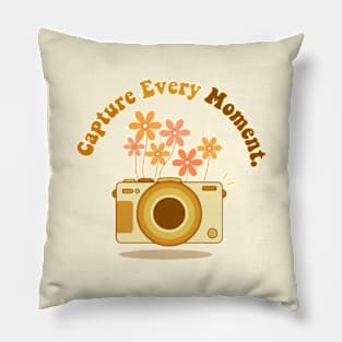 capture every moment-camera Pillow