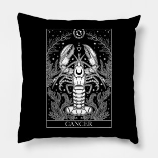 Zodiac sign tarot card Cancer Pillow