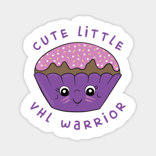 Cute Little VHL Warrior - Pink - Von Hippel-Lindau Disease Design Magnet