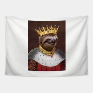 Portrait of Sloth as a King - King Sloth - Pet Gift Tapestry