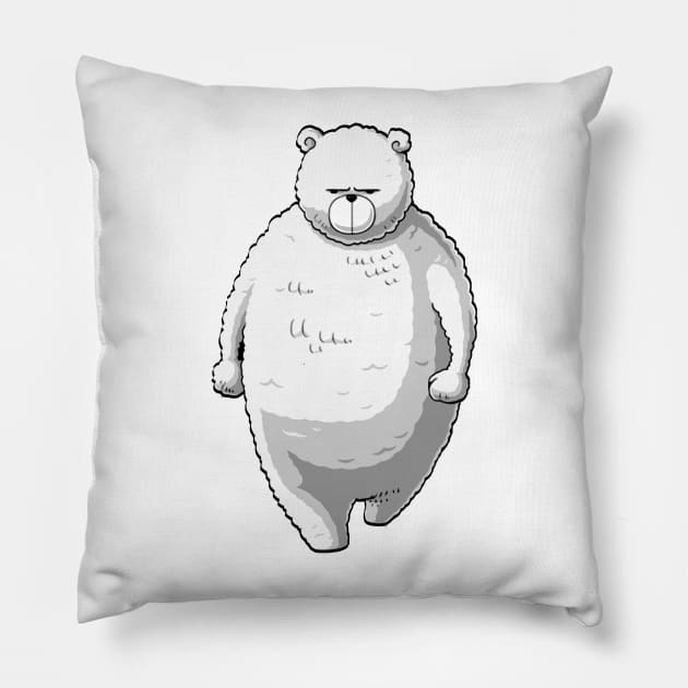 WHITE BEAR Pillow by presentees