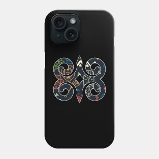 Ghana Akan Adinkra Symbol Ankara Pattern Phone Case