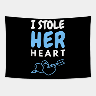 I Stole Her _ Stealing His Heart Couple Tapestry
