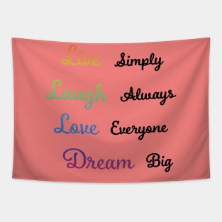 Live, Laugh, Love, Dream Tapestry