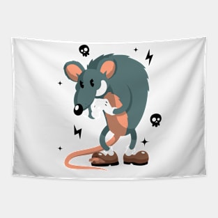 Evil Rat Funny Tapestry