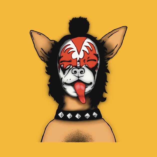 The Kissing Mask Chihuahua by DakiPukiTeeStudio