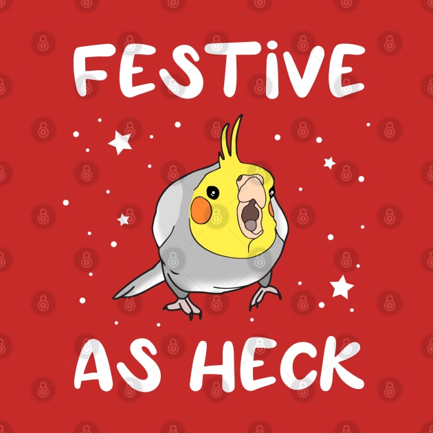Festive as HECK cockatiel by FandomizedRose