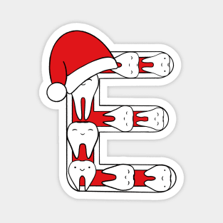 Letter E (Happimola Christmas Alphabet) Magnet