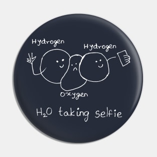 POOR OXYGEN SELFIE FUNNY SCIENCE ILLUSTRATION JOKE Pin