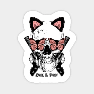 CUTE & PUNK SCULLS by WOOF SHIRT Magnet