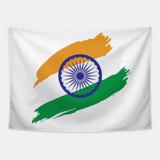 India Flag in Tricolor with Ashoka Chakra Desi Indian Tapestry