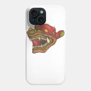 Dragon Dog (Red, Green and Gold) Phone Case