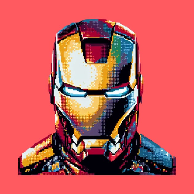 Pixel Ironman Iron Man Retro Ni by Amado ⭐⭐⭐⭐⭐