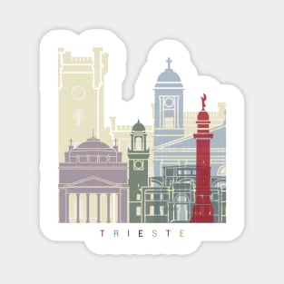 Trieste skyline poster Magnet