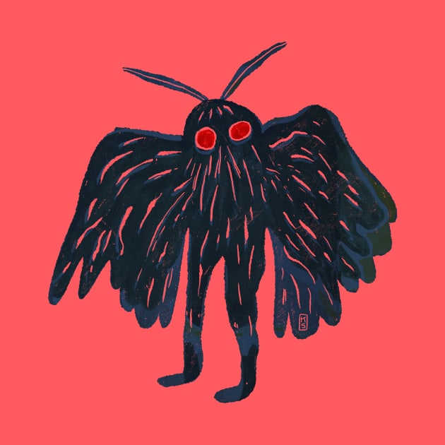 Mothman by flywithsparrows