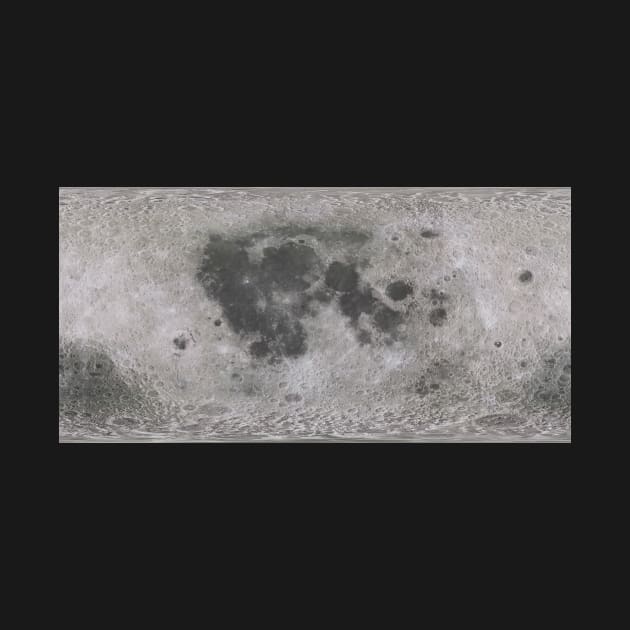 Moon Surface from Space with Craters by softbluehum