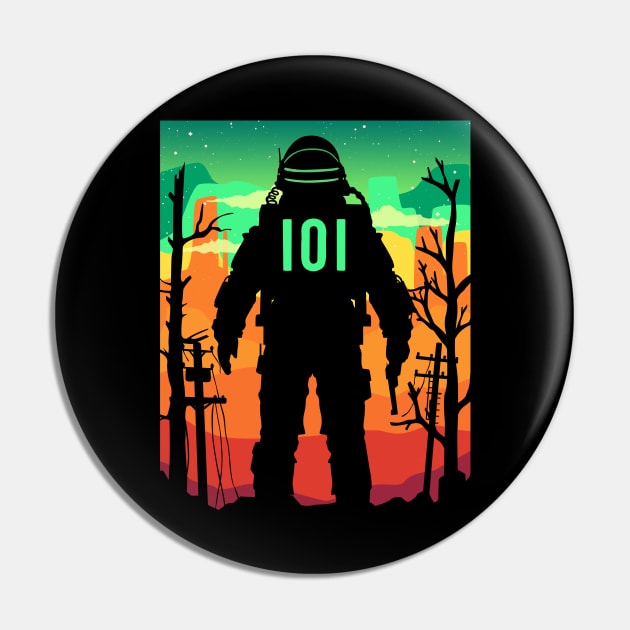 Space Wanderer Pin by RCM Graphix